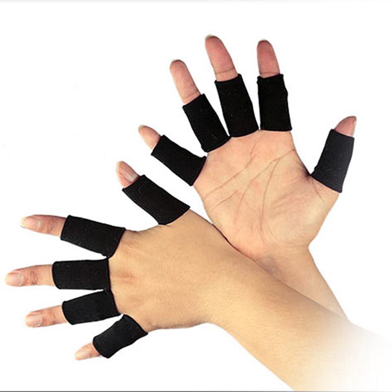 Product Introduction of 10 PCS Finger Sleeves Elastic Fingerstall Protector Guard Stretchy Basketball Support Wrap Gym Fitness Volleyball Brace Guard 15