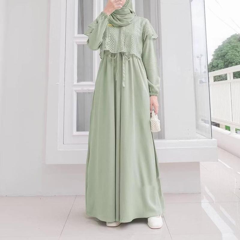 EMMA by STAR 09 STORE Dress Brokat Remaja dgn Tali Pinggang,Cantik,Anggun,& Elegan. 7