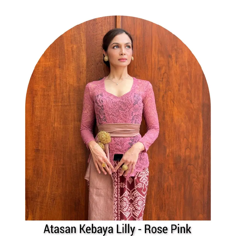 Atasan Kebaya Bali Kutubaru Stretch Lengan Panjang Lilly