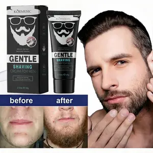 KORMESIC Krim Penghilang Bulu Jenggot Pria Permanen Hair Removal Cream Brewok Perontok Ketiak Tangan Kaki Bulu Kumis Area Wajah Cepat Tanpa Efek Samping 60ml