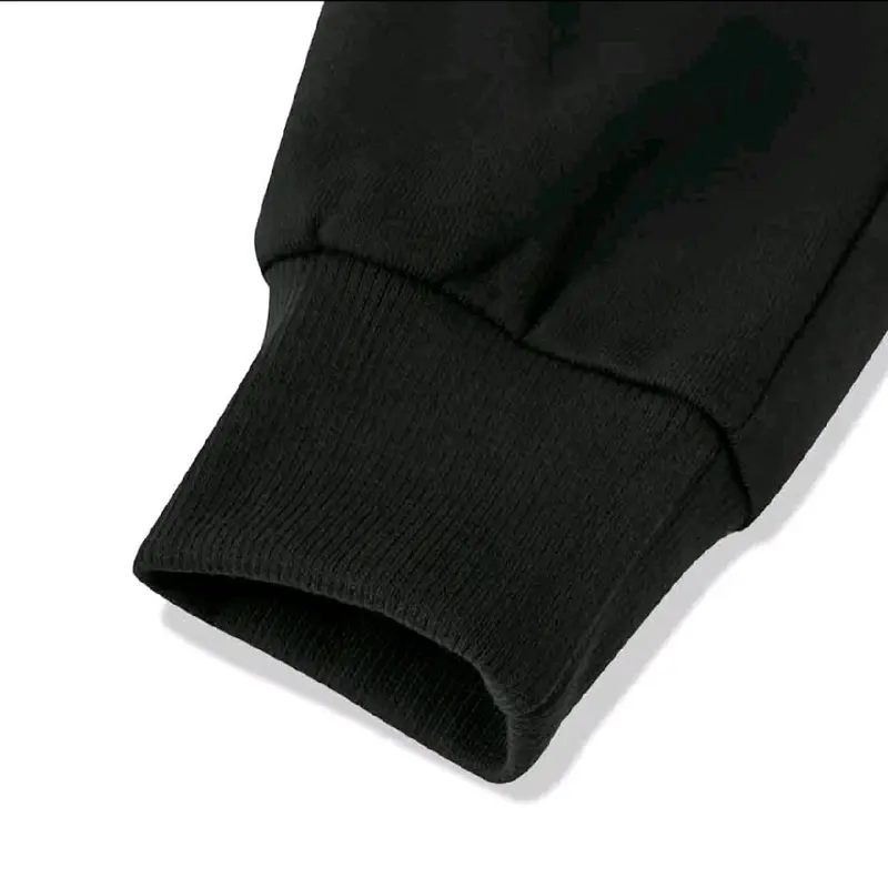 Quần Thể Thao Nam Jogger Đen Trơn Phối Sọc Vải Thun Poly 2 Da Co Giãn 4 Chiều Thoáng Mát 5