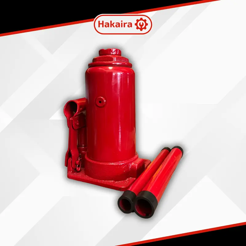 Dongkrak Botol 10 Ton Hydraulic Jack 10 ton - Hakaira Merah - Hakaira Distributor Dongkrak 4
