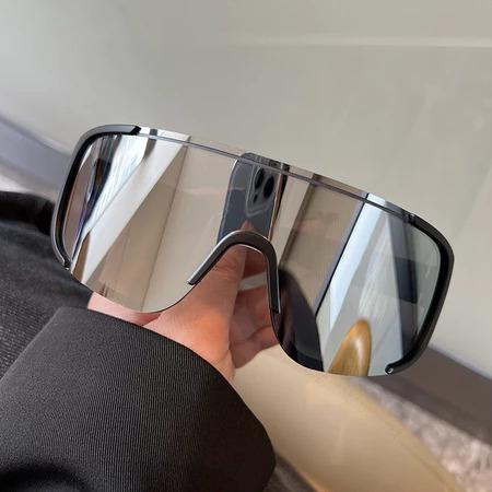 Kính đi đêm ngoài trời mới dành cho nam và nữ thể thao đường xe đạp khung lớn chống gió bảo vệ mắt kính râm trong suốt thủy triều