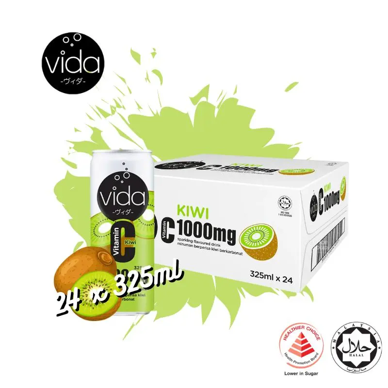 [Vida C][1000mg] Kiwi 325ml x 24