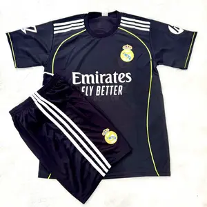 Setelan bola dewasa mad.rid hitam terbaru 2025-2026 terbaru/setelan dewasa/kaos setelan dewasa