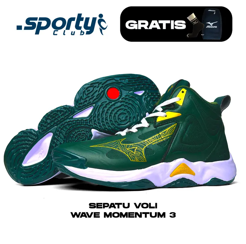 Sepatu Voli Mizuno Wave Momentum 3 White Rainbow Sepatu Sporty Pria Wanita Sepatu Olahraga Model Terbaru Terkini Bisa COD 3