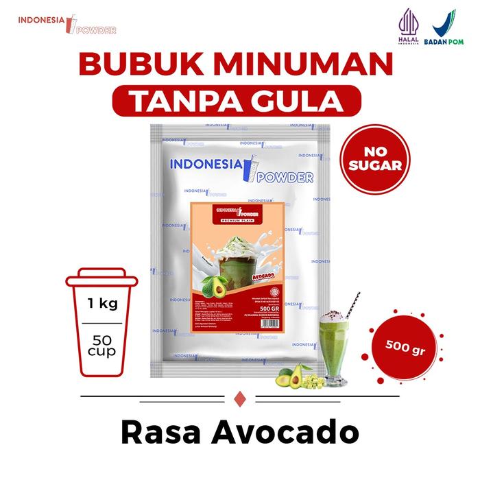 Gambar Bubuk Minuman Non Gula Rasa Avocado / Alpukat 500 Gram Tanpa Gula Halal BPOM IPP Premium Plain Omura Powder dari OMURA POWDER SHOP Kota Administrasi Jakarta Barat Tokopedia