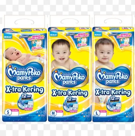 MAMYPOKO PANTS mamy poko 12 JAM XTRA KERING S38, M32, L28 popok bayi