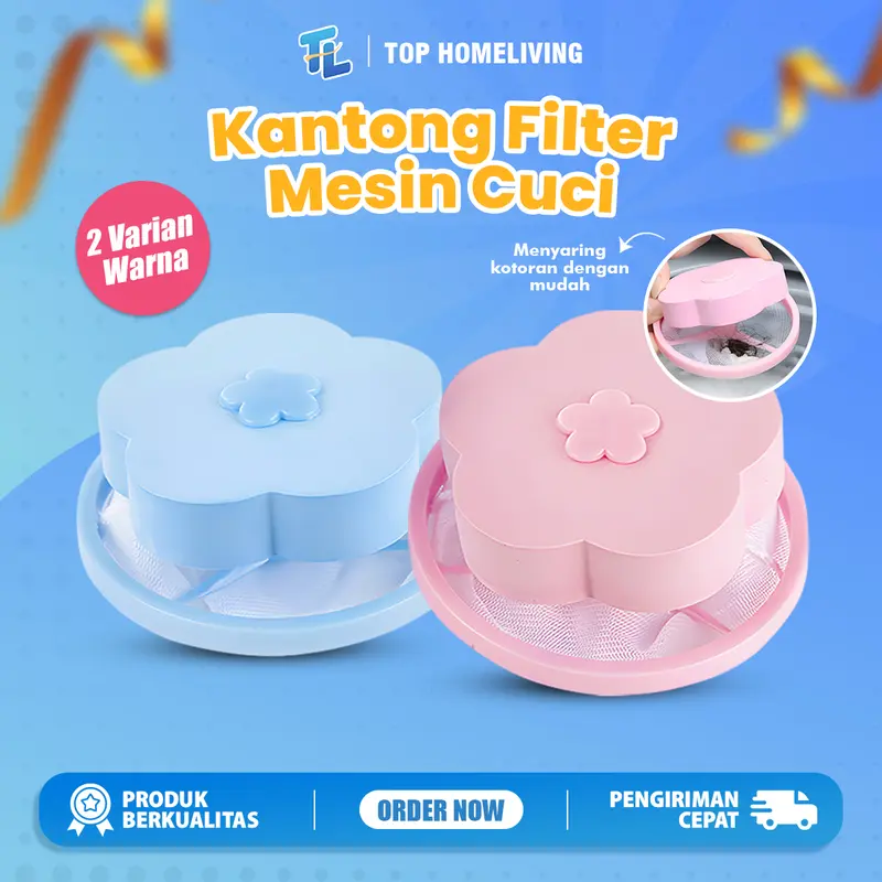 Saringan Laundry Penyaring Mesin Kotoran Mesin Cuci Jaring Pembersih Otomatis Mengambang 0