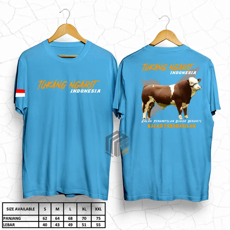 Kaos Tukang ngarit indonesia - Baju Peternak sapi - Baju distro - Baju Dewasa Pria Wanita - Sablon dtf - Kaos viral - Kaos Murah - Kaos Lengan Pendek - COD 2