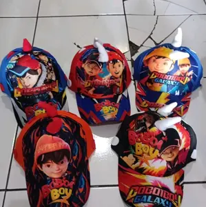 Topi Anak BoBoyboy / Topi Anak Tanduk usia 2 sampai 8 tahun