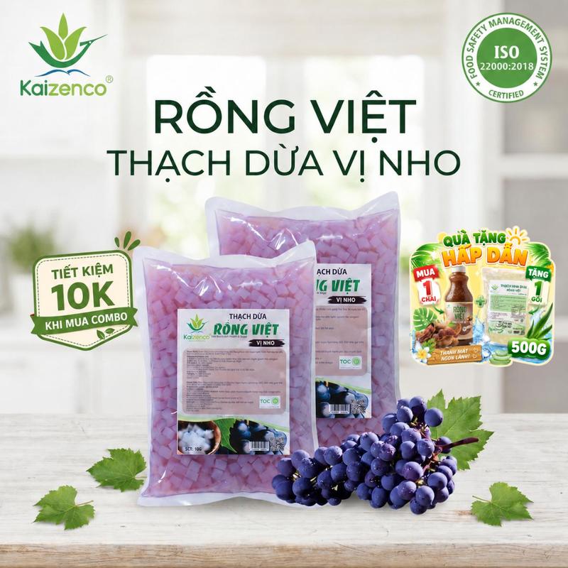 Kaizen Food - Thạch Dừa Rồng Việt Vị TRÁI CÂY TÙY CHỌN, Topping Pha Chế Trà…