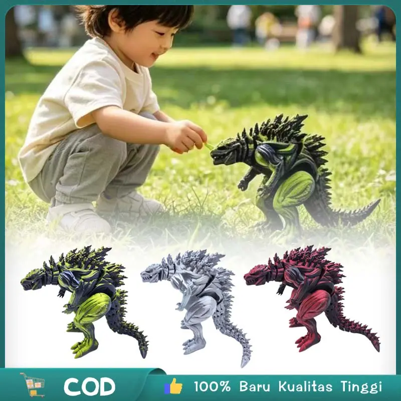 Godzilla 1998 Artikulasi 18cm Cuero Mainan Zilla Godzilla Godzilla Earth Pencetakan 3d Mainan Godzila