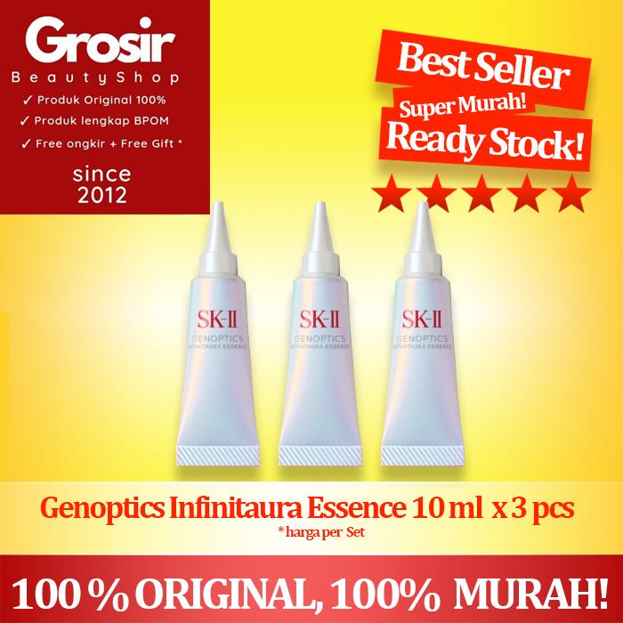 Gambar SKII/SK2/SK-II NEW Genoptics Aura Essence 30ml genoptic aura gae 30ml - 10 ml x 3 pcs dari SKII grosir Kota Administrasi Jakarta Utara Tokopedia