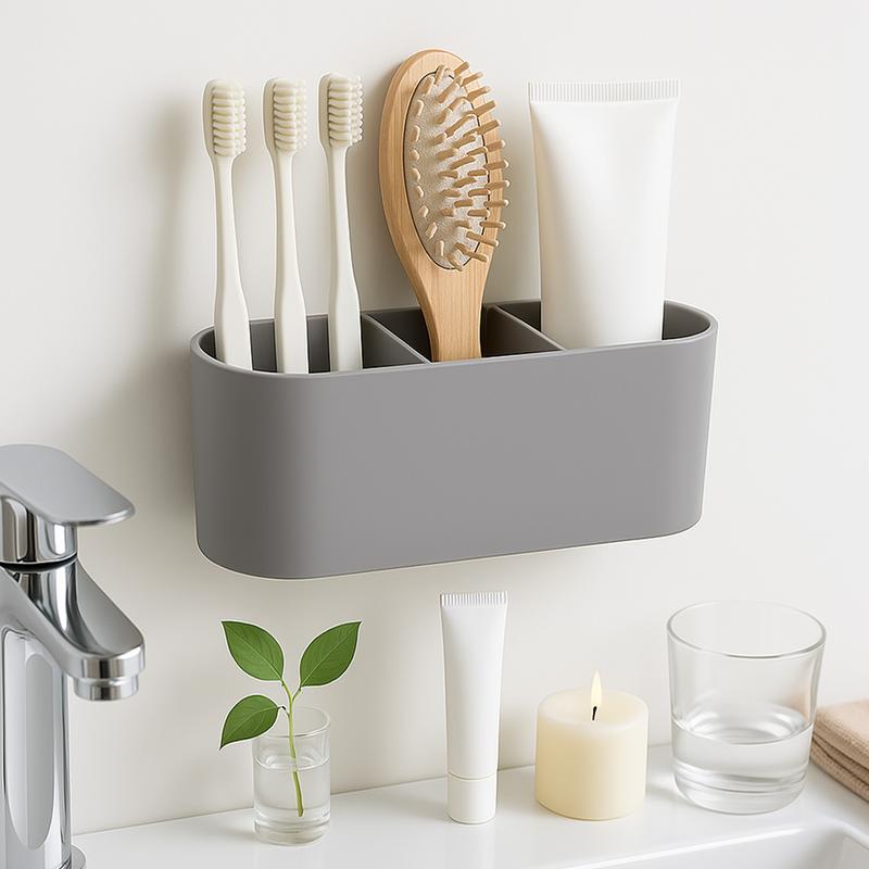 Hộp để bàn chải đánh răng Kệ để đồ phòng tắm kệ đựng bàn chải hộp đựng kem đánh răng ke nha tam ke nha ve sinh khay đựng đồ trang điểm