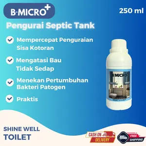 BMicro+ Cairan Pengurai Septic Tank 250 ml - Mengatasi Mampet, Bau Tidak Sedap, dan Septic Tank Cepat Penuh BMicro+ Cairan Pengurai Septic Tank 250 ml - Mengatasi Mampet, Bau Tidak Sedap, dan Septic Tank Cepat Penuh