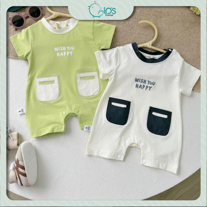 Bodysuit đùi bé trai, bé gái 4-10kg. Bộ đồ liền thân mùa hè cho bé chất liệu cotton. Chip's Shop