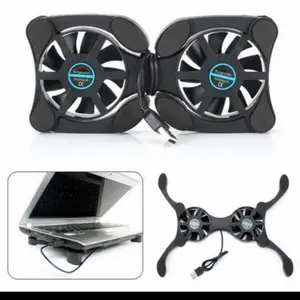 Cooling Pad Kepiting Kipas Pendingin Laptop Fan Lipat Tatakan Netbook