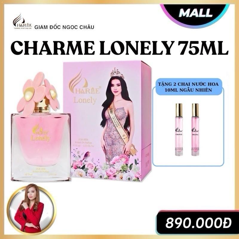 Nước hoa nữ Charme Lonely 75ml [ Tặng 2 chai nước hoa 10ml ngẫu nhiên ] - Thương hiệu Charme Perfume