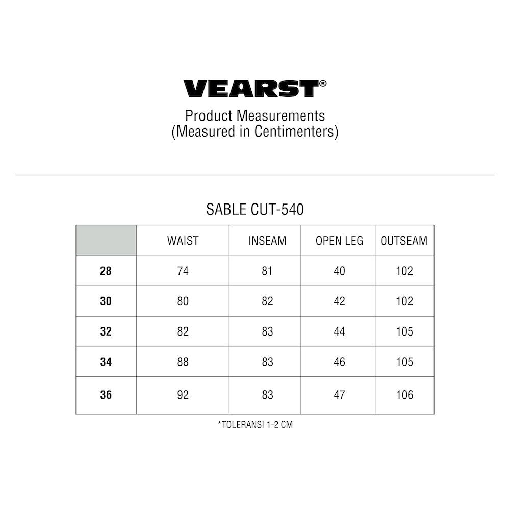 Vearst Work Pants Sable 540 Cut Khaki - Slim Straight - Celana Chino Panjang