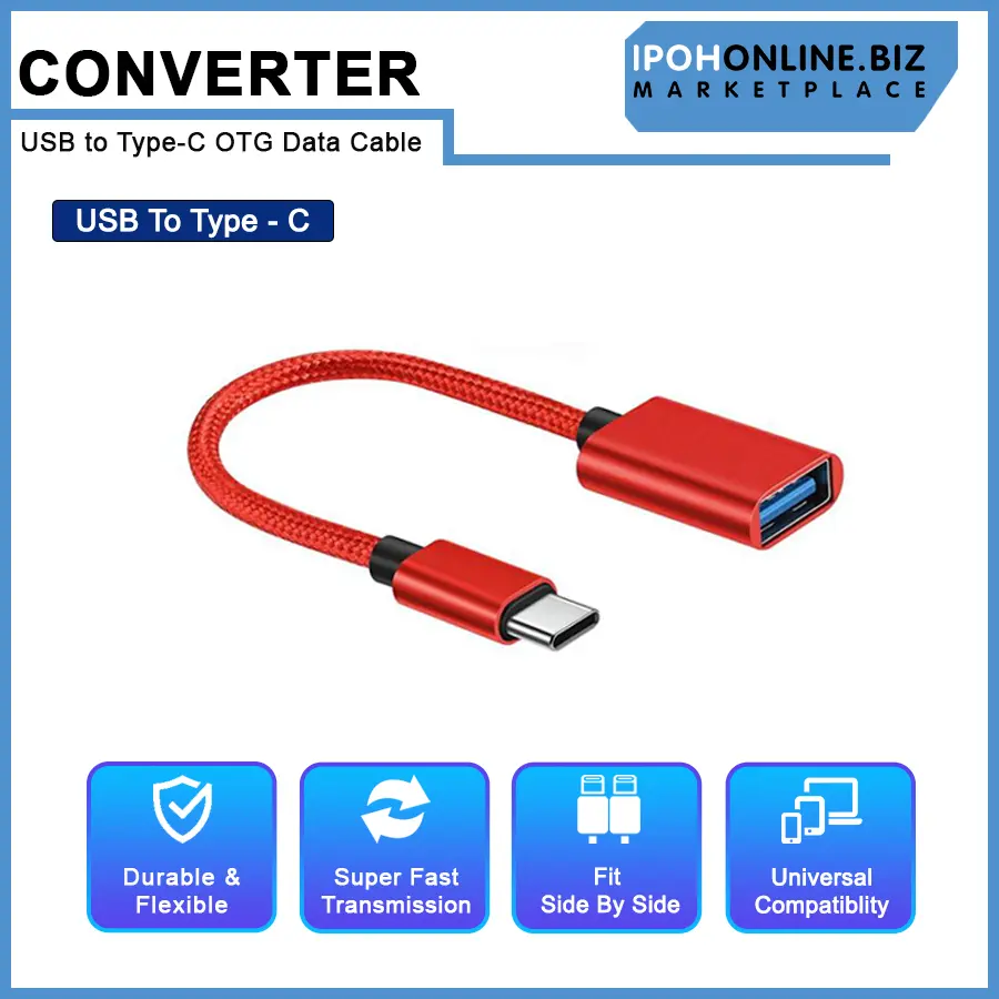 USB to Type C OTG Data Cable Converter Super Fast Transmission