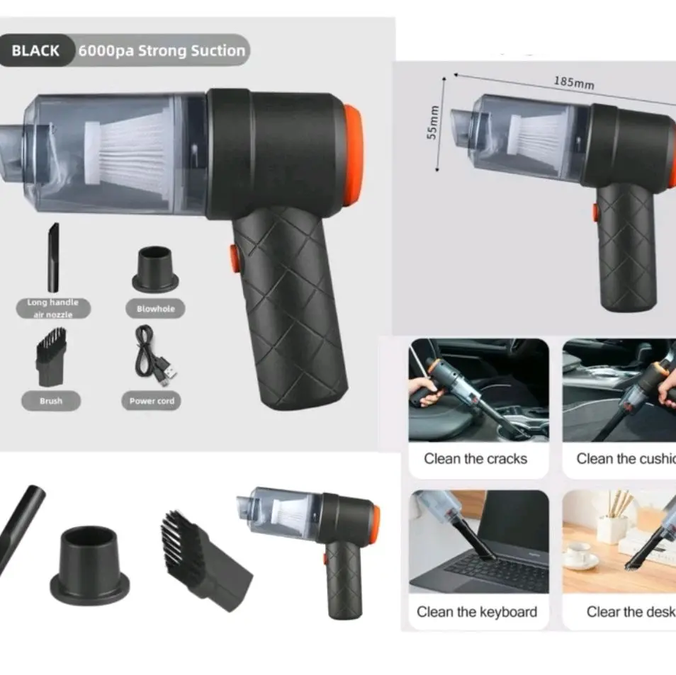 Vakum Cleaner Portable Mini 2in1 Vacuum Clener Penyedot Debu Kotoran Mobil Meja Kursi Kasur Portable Serbaguna Aksesoris Listrik Elektronik