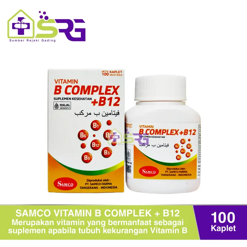 Samco Vitamin B Complex + B12 Samco Isi 100 Kaplet 1