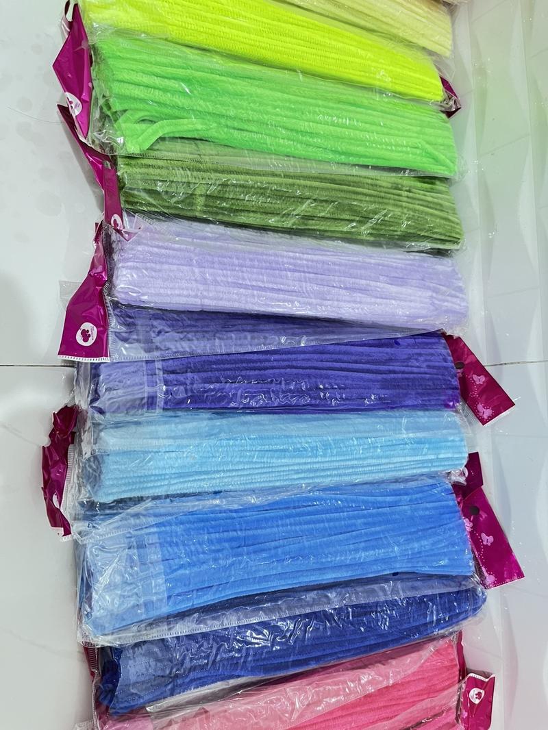 Product Introduction of BULU MERCY KAWAT BULU BUNGA warna warni 1pack isi 100 pcs Kerajinan art n craft panjang 30cm 9
