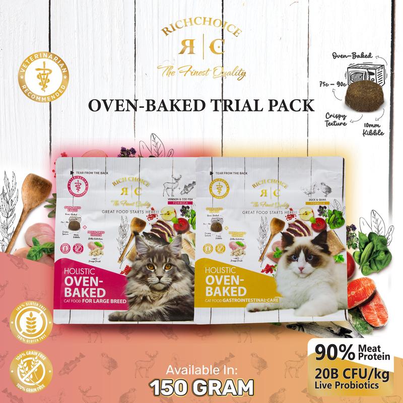 Rich Choice Holistic Oven Baked Makanan Kucing Pek Percubaan 150g ...