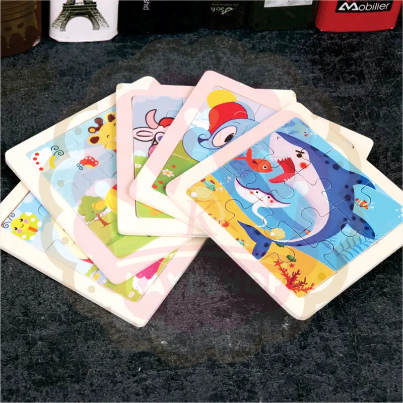 Puzzle Kayu isi 9 Keping Mainan Edukasi Anak Wooden Jigsaw Toys 1