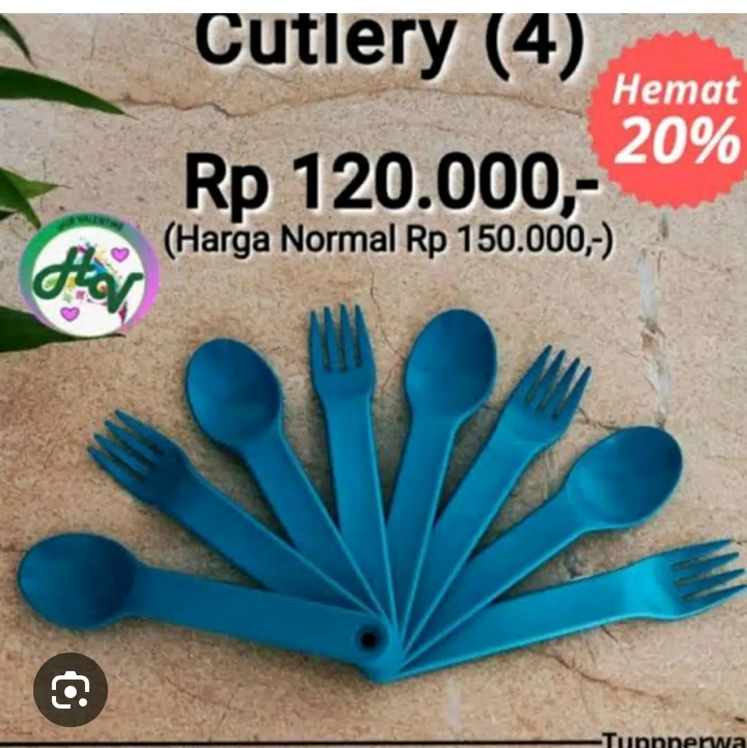 Set Peralatan Makan Tupperware (1 pcs) - Panjang 15.7 cm, Lebar 2.4 cm - Kitchenware