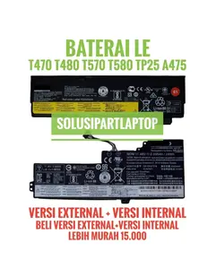 OR1 BATERAI LAPTOP le   T470 T480 T570 T580 TP25 A475