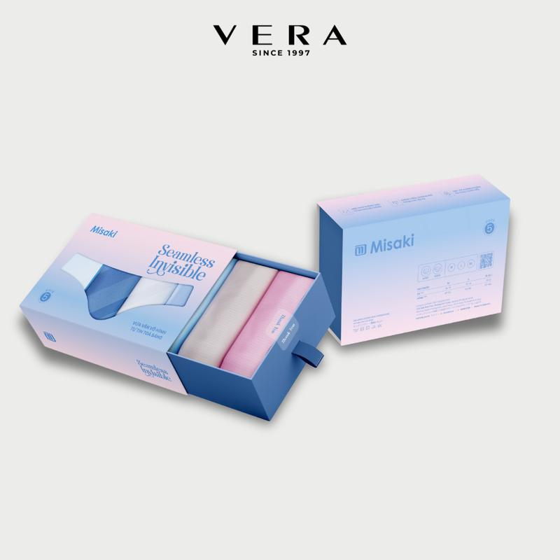 Combo 5 Quần lót nữ Misaki seamless lưng vừa không viền ôm sát che khuyết điểm - M1018 Màu sắc ngẫu nhiên spring Women