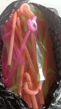 Product Review of Sedotan Fungky / Sedotan Ulir Spiral Warna- warni @50pcs Straw Buah Minuman from R**a 0