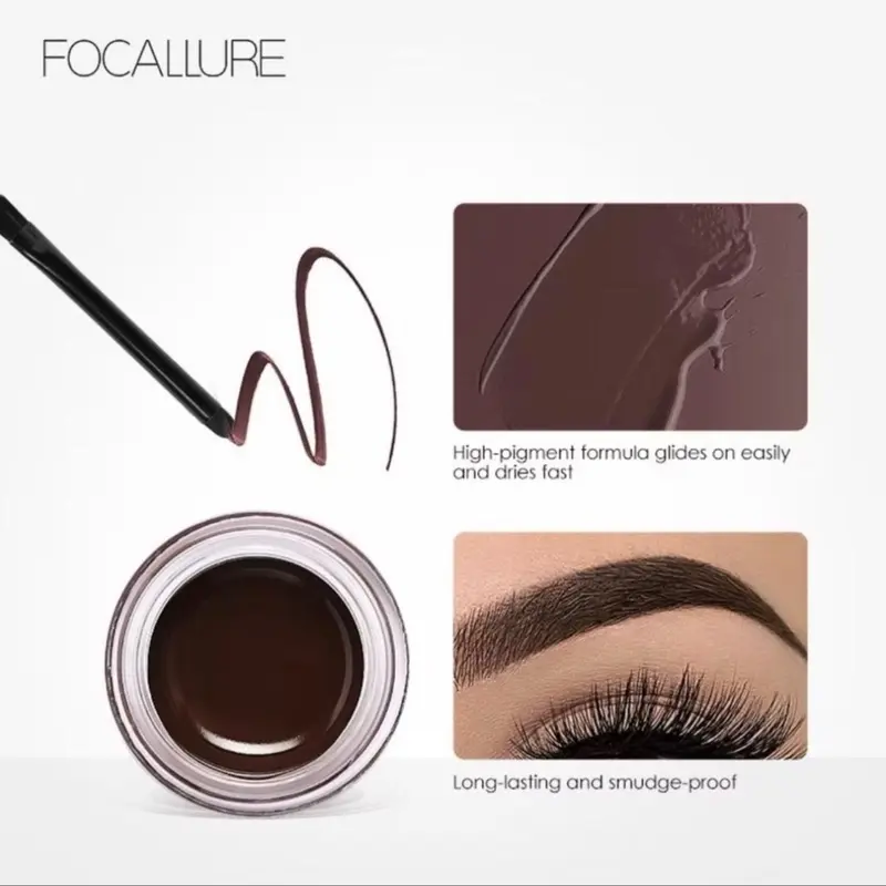 PROMO FOCALLURE Eyebrow Cream SHADEN NO 3 Gel waterproof Pensil Alis-kosmetik Mata 2