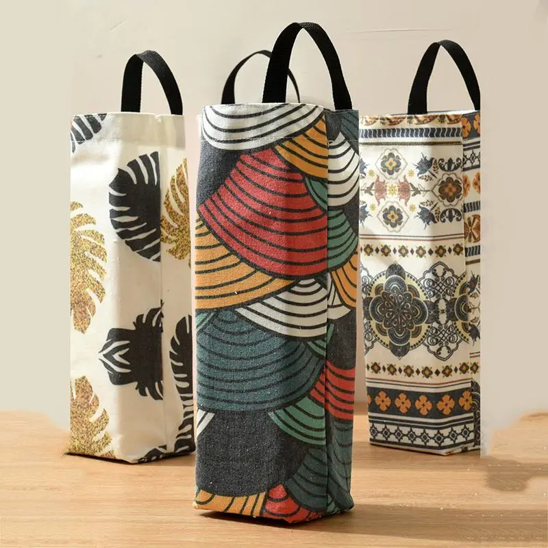 MK Kitchen Garbage Bag Storage Hanging Bag Wall-mounted Color Matching Removable Storage Bag