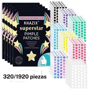 Parches para acné de nuevo estilo con diseño de estrella brillante, cobertura invisible ultra delgada de alta valoración, tamaño auténtico, 320/1920 piezas, artículo único