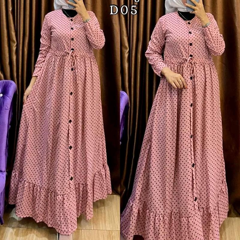 GAMIS VOXY SERUT POLKA Dress Wanita Polkadot 0
