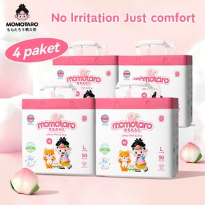 Momotaro Happy Biosday Barang Ultra Thin Lampin Bayi Baby Diapers disposable pants super absorbent newborn diaper pampers 4 packs