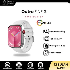 Outro FINE 3 Smartwatch Bluetooth | 1GB ROM | Translation | NFC | Sports | Bluetooth Call l Jam Tangan Pintar Layar AMOLED