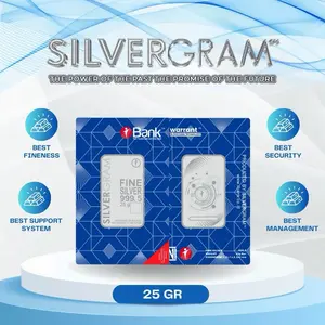 Perak batangan 25 gr silvergram