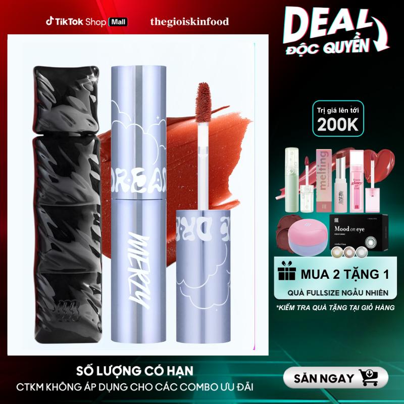 [V6] Son Môi Kem Lì Trang Điểm Merzy The First Velvet Tint Cosmetic Nữ Women Son Kem Mỹ Phẩm Lip Tint