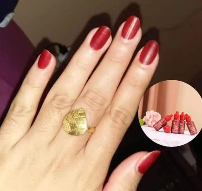 INAI KUKU MUSLIMAH / INAI KUKU HALAL TAHAN LAMA / INAI KUKU BEAUTY MAROON Kutek / Inai Kuku Muslimah Halal Tahan Lama Beauty Maroon Kutek 4