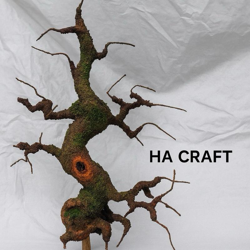  Gốc cây giả dáng Trực thẳng 50-55cm làm hoa mai đào trang trí nhà,đón tết S0303 thân cây nhân tạo 