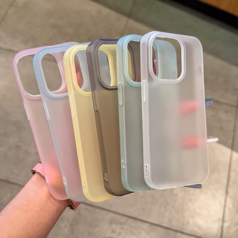 Ốp lưng nhám màu trơn phù hợp với iPhone17/16/14 13/12/8/SE/17pro/17promax…