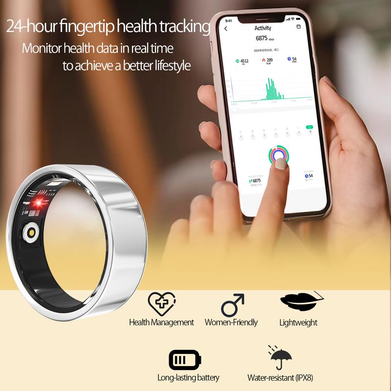 Product Introduction of PaaGoo-Health & Fitness Ring - Monitor BP, Stress & Steps | Works w/ iPhone & Android 0