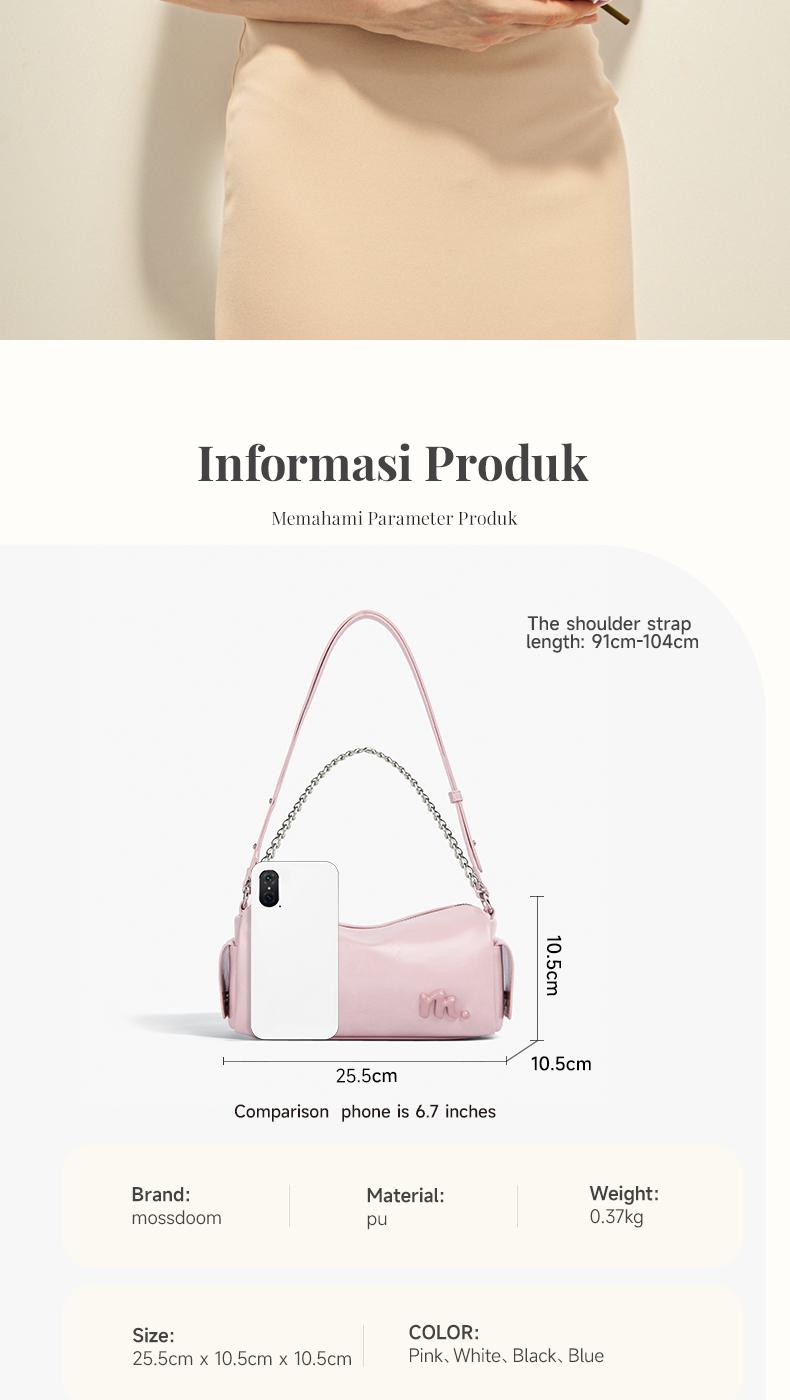 Product Introduction of MOSSDOOM Tas Selempang Bag Maelys Bag Fashion Shoulder Tas Bahu Nyaman 24