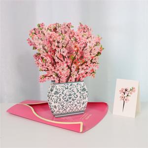 3D Pop Up Flower Bouquet Paper Card for Mom Wife Friends