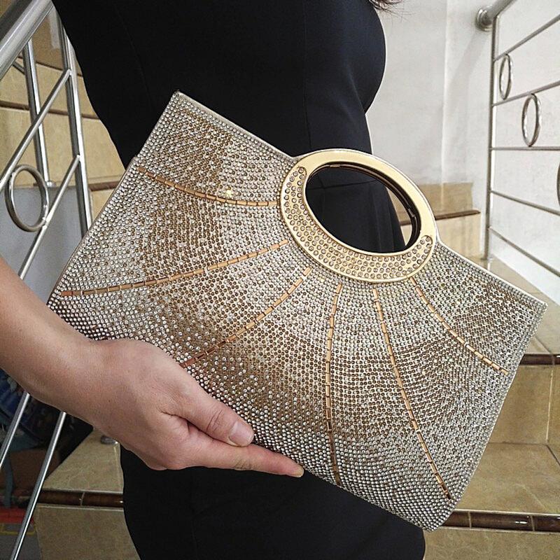 Tas Pesta Kondangan Wanita Import Premium Kekinian Mewah Elegan Terbaru Crystal Clutch Bag 88533 2