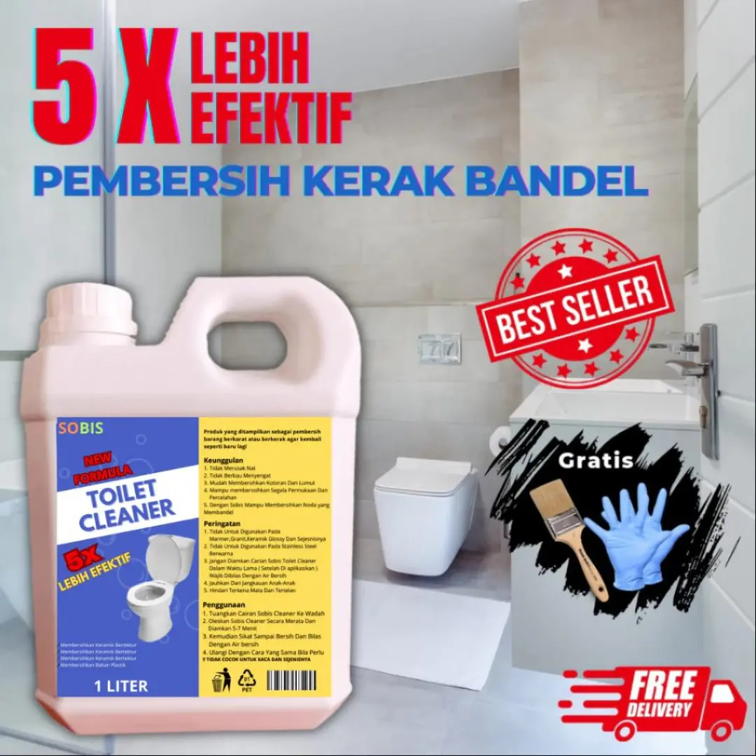 Toilet Cleaner viral Cairan Pembersih Toilet Promo 19 Ribuan 1 Liter
